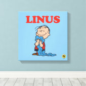 pinda's | Linus Blanket Smile Canvas Afdruk (Insitu (Houten vloer))