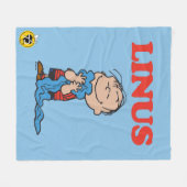 pinda's | Linus Blanket Smile Fleece Deken (Voorkant (Horizontaal))