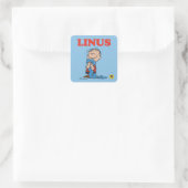 pinda's | Linus Blanket Smile Vierkante Sticker (Tas)