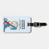 pinda's | Linus en Zijne Blanket Bagagelabel (Voorkant horizontaal)