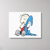 pinda's | Linus en Zijne Blanket Canvas Afdruk (Voorkant)