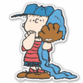 pinda's | Linus in zijn honkbaluitrusting Sticker (Voorkant)