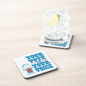 pinda's | Linus - Uw stem is uw keuze Bier Onderzetter (Rechterzijde)