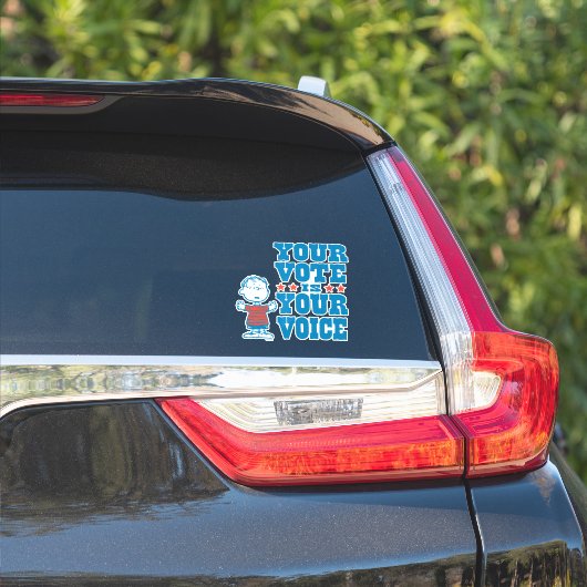pinda's | Linus - Uw stem is uw keuze Sticker (Auto Zijkant)