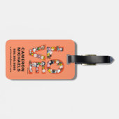 pinda's - LOVE Bagagelabel (Achterkant horizontaal)