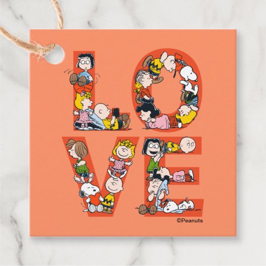 pinda's - LOVE Bedankjes Labels (Voorkant)