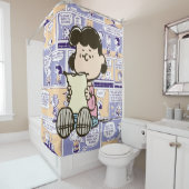 pinda's | Lucy Comic Pattern Douchegordijn (In situ)