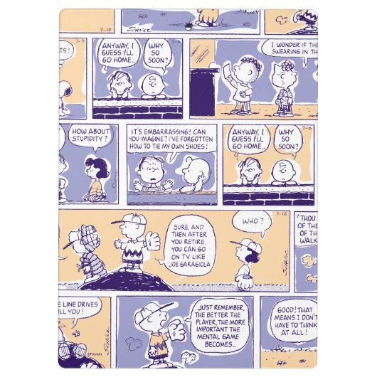 pinda's | Lucy Comic Pattern Klembord (Achterkant)