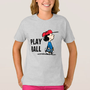 pinda's Lucy die honkbal speelt T-shirt