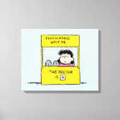 pinda's | Lucy en de dokter zijn in Canvas Afdruk (Voorkant)