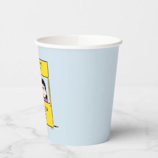 pinda's | Lucy en de dokter zijn in Papieren Bekers (Links)