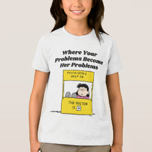 pinda's Lucy en de dokter zijn in Tri-Blend Shirt