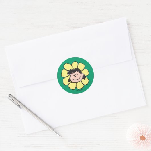 pinda's | Lucy Flower Ronde Sticker (Envelop)