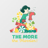 pinda's | Lucy hoe meer de Merrier Raamsticker (Vel)