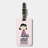 pinda's | Lucy met wapens Bagagelabel (Voorkant verticaal)