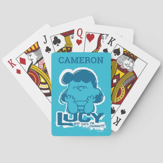 pinda's | Lucy, wie zegt dat ik gek ben? Speelkaar Pokerkaarten (Achterkant)