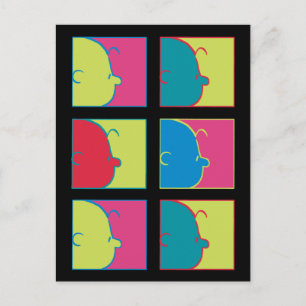pinda's   Moderne Pop Art Charlie Brown Briefkaart
