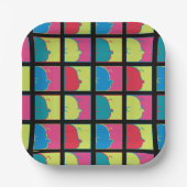 pinda's | Moderne Pop Art Charlie Brown Papieren Bordje (Voorkant)