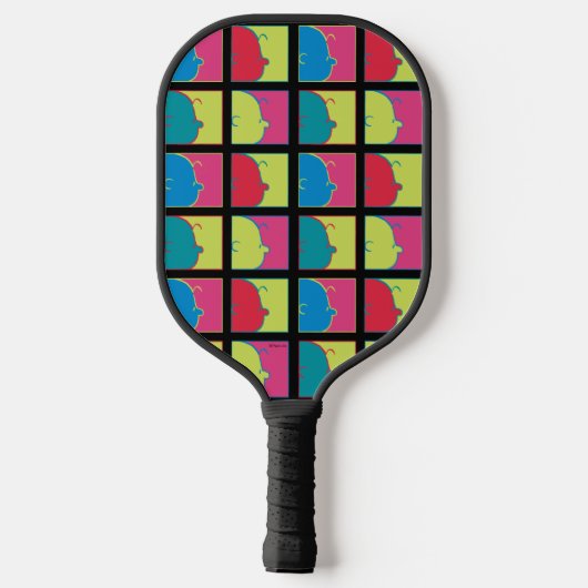 pinda's | Moderne Pop Art Charlie Brown Pickleball Paddle (Achterkant)
