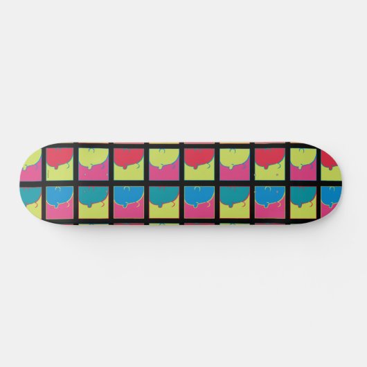 pinda's | Moderne Pop Art Charlie Brown Skateboard (Horizontaal)