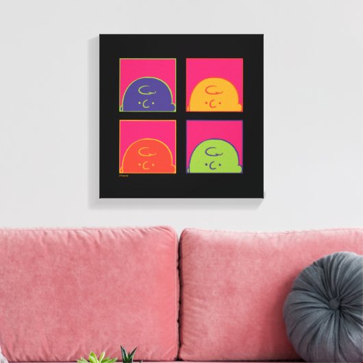 pinda's | Moderne Pop Art Het is Charlie Brown Canvas Afdruk (Insitu (Woonkamer))