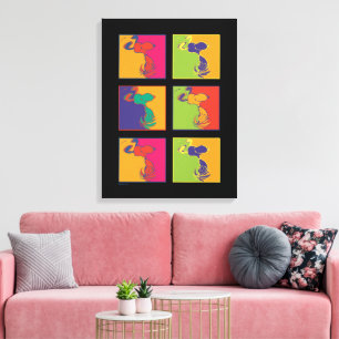 pinda's Moderne Pop Art Snoopy Canvas Afdruk