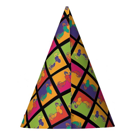 pinda's | Moderne Pop Art Snoopy Feesthoedjes (Achterkant)