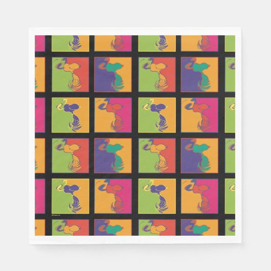 pinda's | Moderne Pop Art Snoopy Servet (Voorkant)