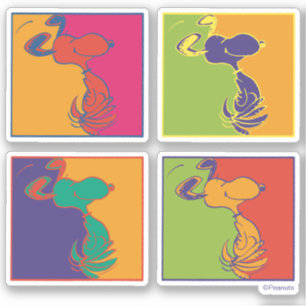 pinda's Moderne Pop Art Snoopy Sticker
