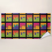 pinda's | Moderne Pop Art Snoopy Strandlaken (Voorkant)