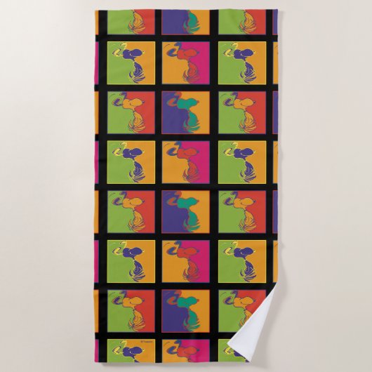 pinda's | Moderne Pop Art Snoopy Strandlaken (Voorkant)