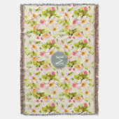  pinda's Monogram van Florence Throw B Deken (Voorkant Verticaal)