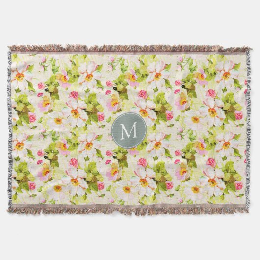  pinda's Monogram van Florence Throw B Deken (Voorkant)