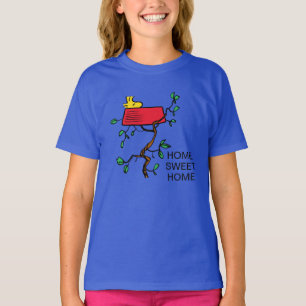 pinda's Ontdoppen van hout in Snoopy's Dish T-shirt