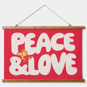pinda's   Peace & Love Woodstock Hangend Wandkleed