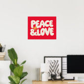 pinda's | Peace & Love Woodstock Poster (Thuiskantoor)