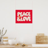 pinda's | Peace & Love Woodstock Poster (Keuken)