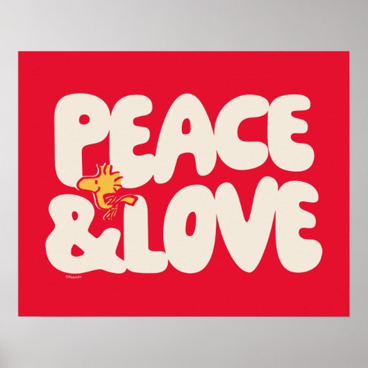 pinda's | Peace & Love Woodstock Poster (Voorkant)