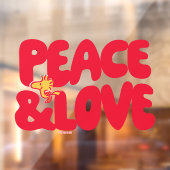 pinda's | Peace & Love Woodstock Raamsticker (Vel 2)