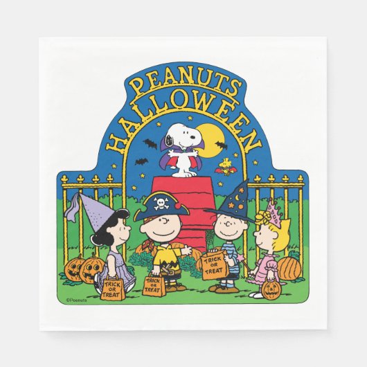 pinda's | Peanuts Halloween Servet (Voorkant)