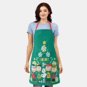 pinda's | Pepermunt kerstboom Schort (Gedragen)