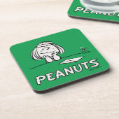 pinda's | Peppermint Patty Gedachten Bier Onderzetter (Linkerzijde)