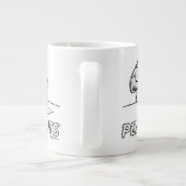 pinda's | Peppermint Patty Gedachten Extra Grote Beker (Achterkant)