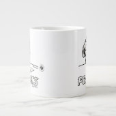 pinda's | Peppermint Patty Gedachten Extra Grote Beker (Voorkant)