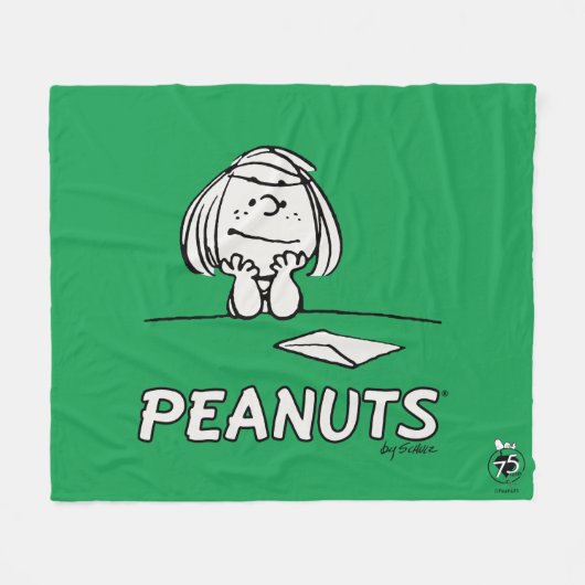 pinda's | Peppermint Patty Gedachten Fleece Deken (Voorkant (Horizontaal))