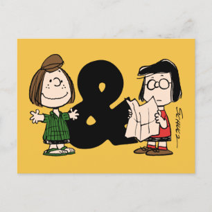 pinda's   Peppermint Patty & Marcie Briefkaart