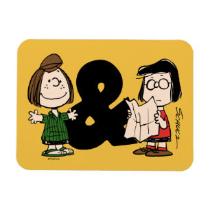 pinda's Peppermint Patty & Marcie Magneet