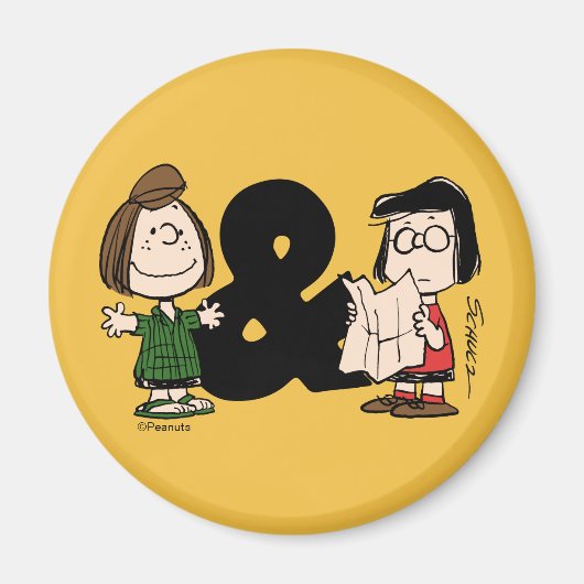 pinda's | Peppermint Patty & Marcie Magneet (Voorkant)