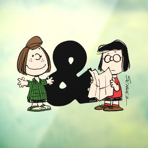 pinda's Peppermint Patty & Marcie Raamsticker