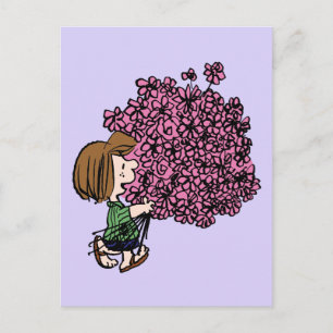 pinda's   Peppermint Patty Pink Bouquet Briefkaart